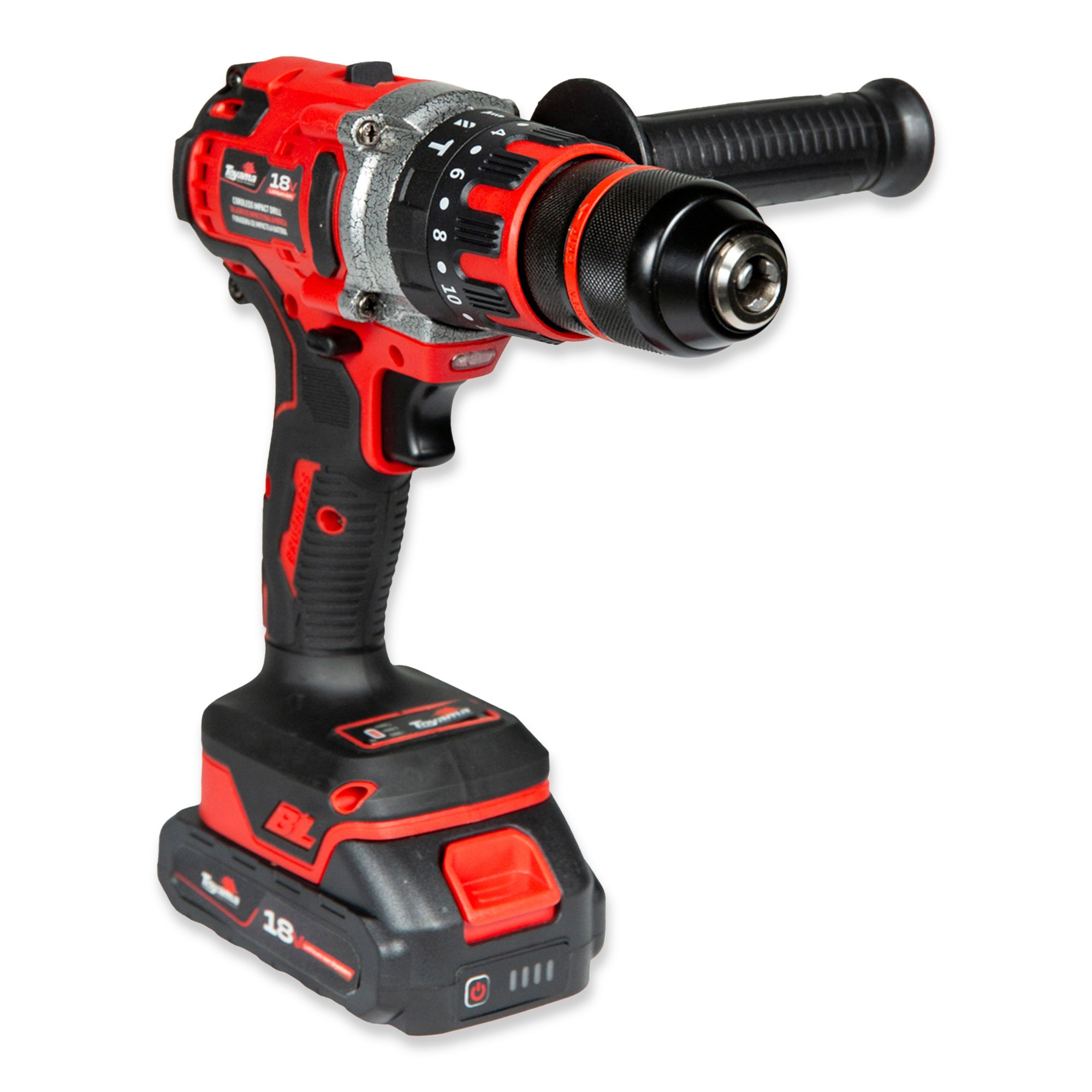 Furadeira de Impacto TBT18ID13-KC 18 V a Bateria TOYAMA