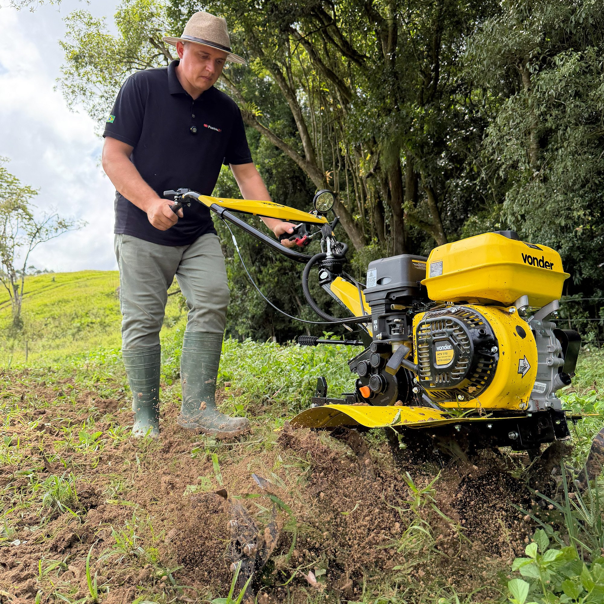 Motocultivador a gasolina 7 hp MTV 775 Vonder