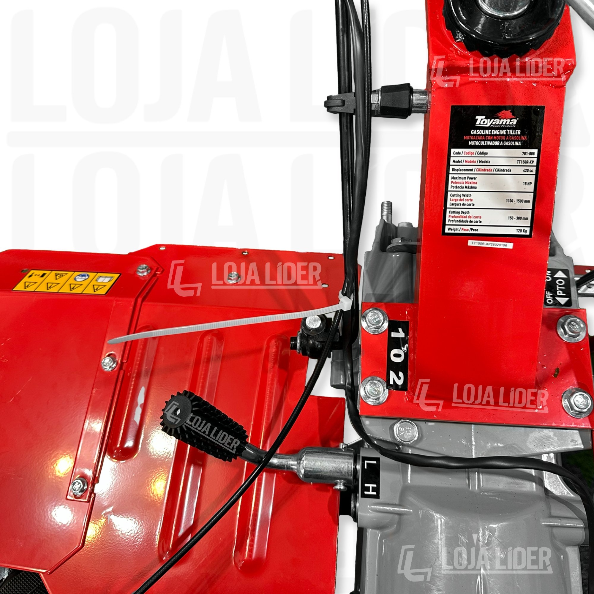 Motocultivador TT150R-XP 15 HP a Gasolina Toyama