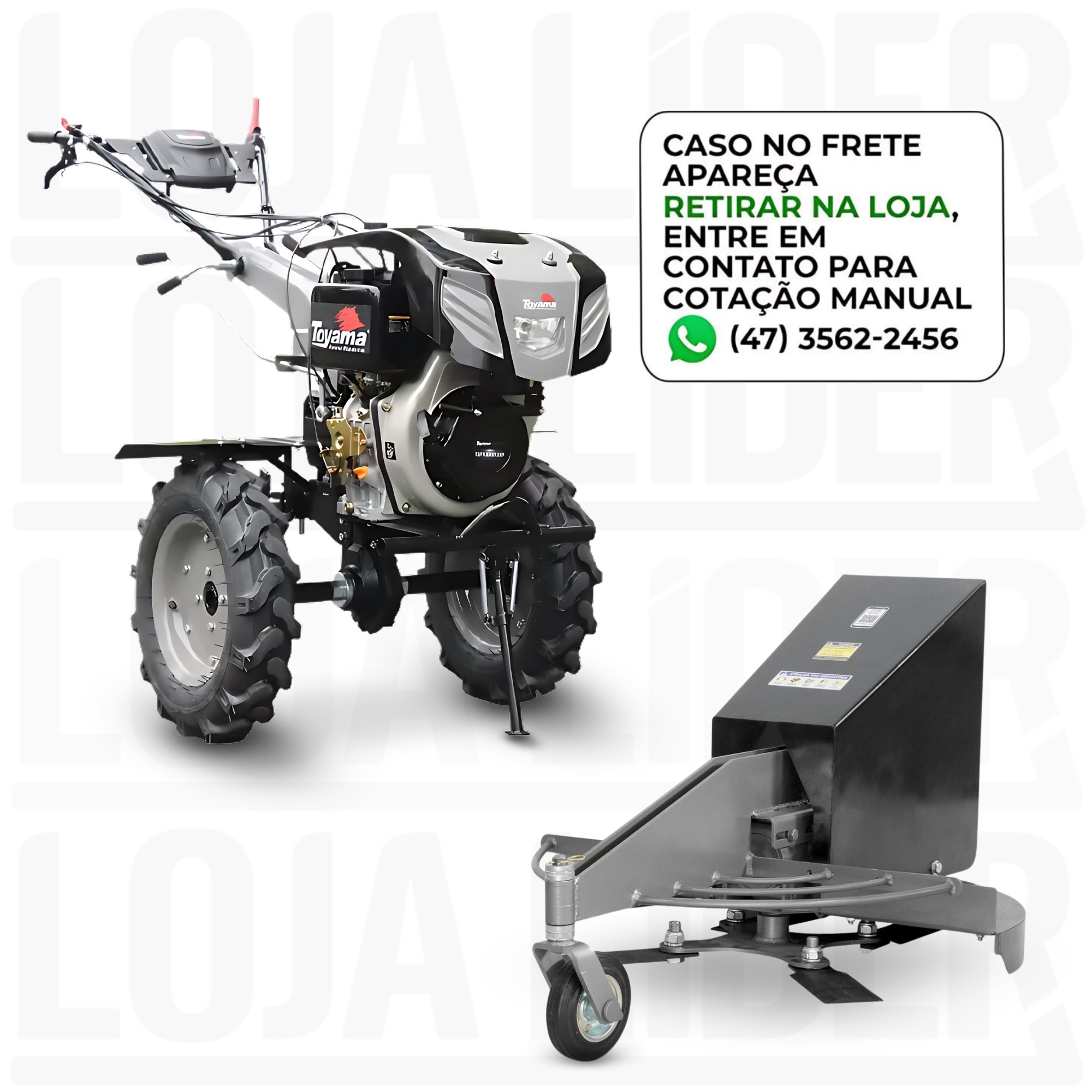 Combo Roçadeira RF700 + Motocultivador Toyama TDT135 R12